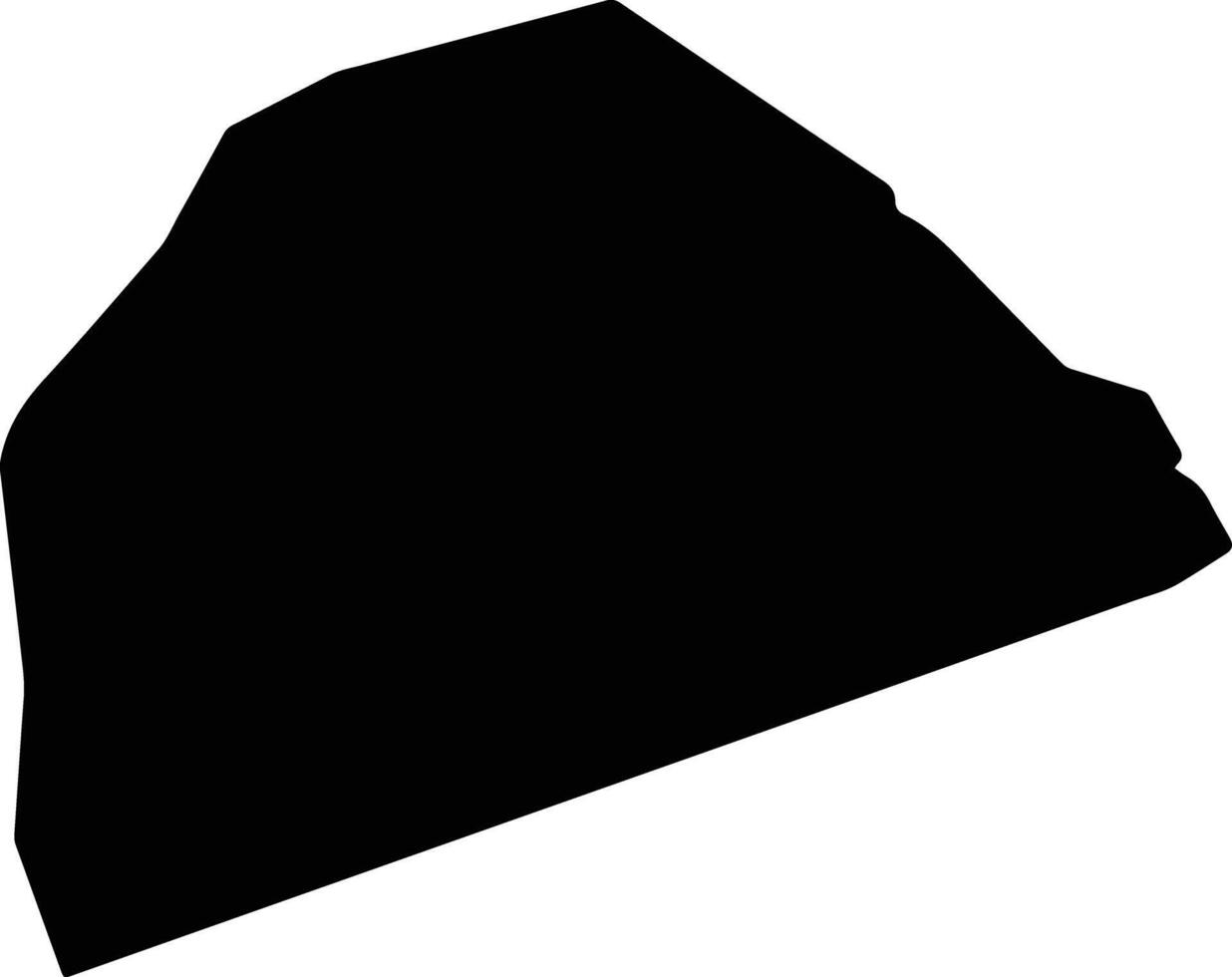 Saint Lucy Barbados silhouette map vector