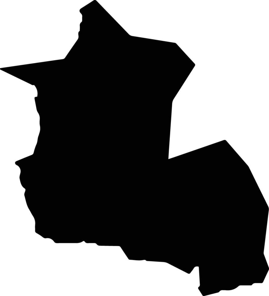 Saint Mary Antigua and Barbuda silhouette map vector