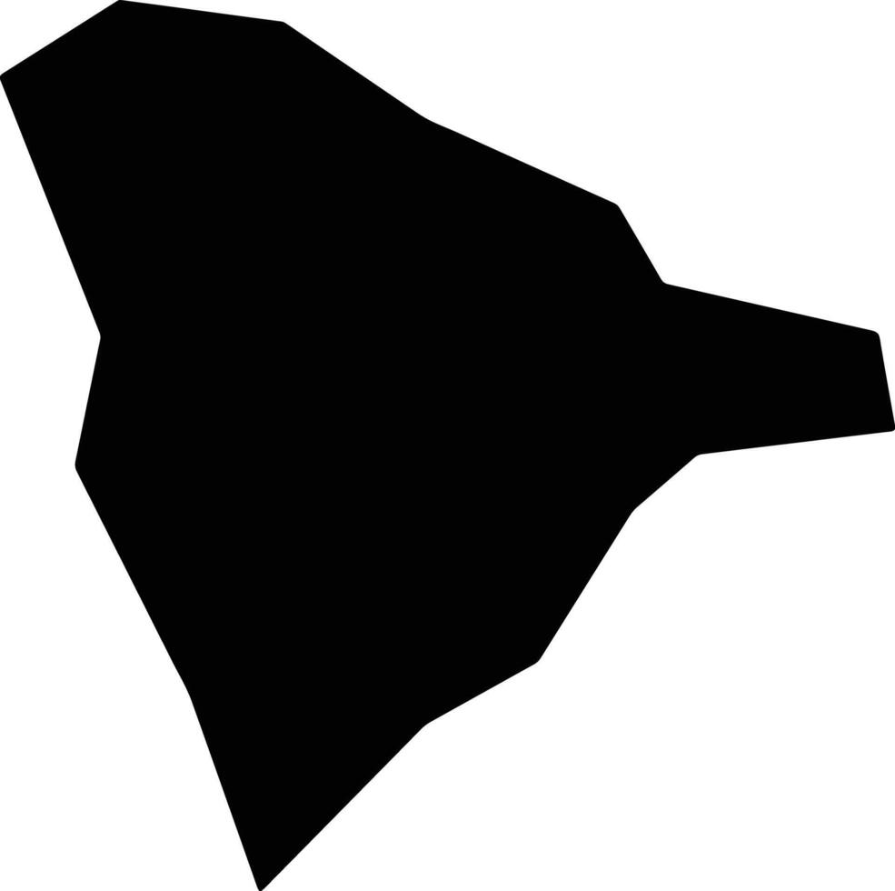 Saint Peter Dominica silhouette map vector