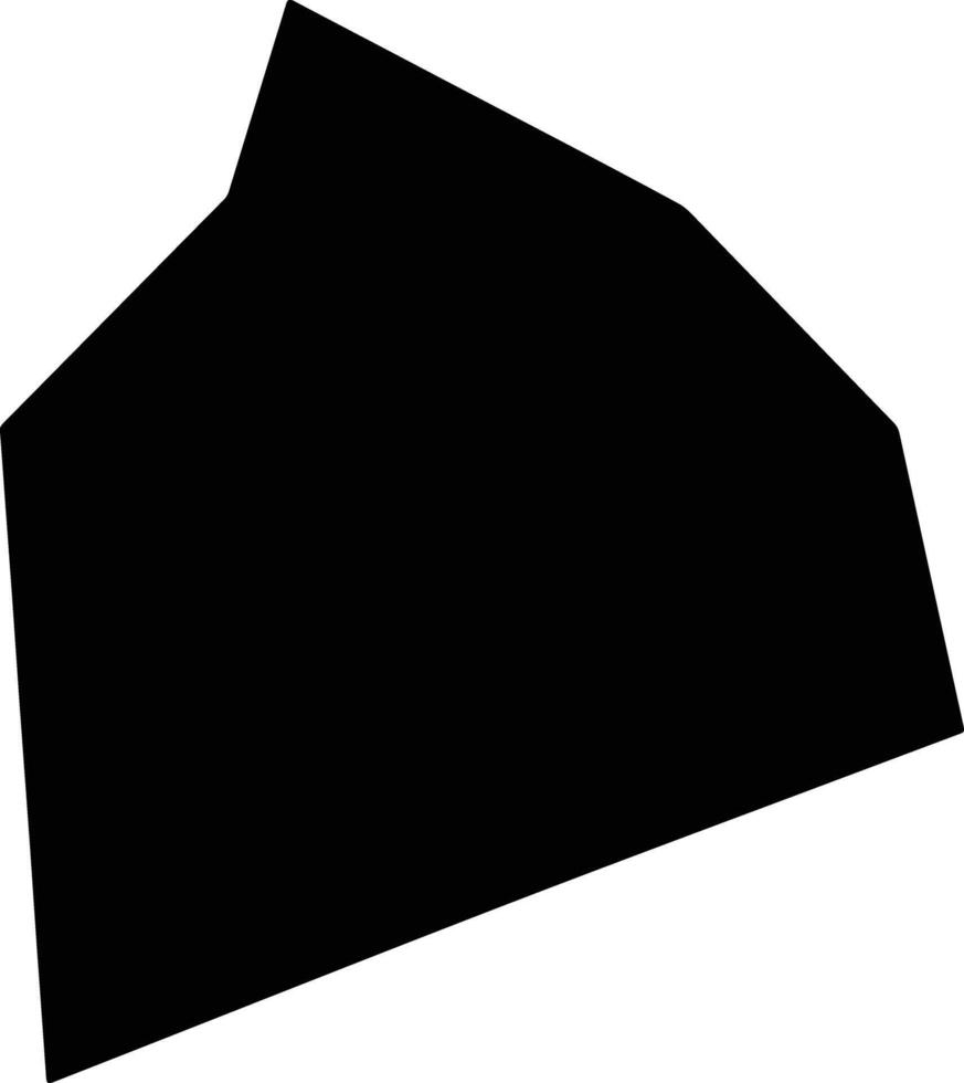 Saint Thomas Barbados silhouette map vector
