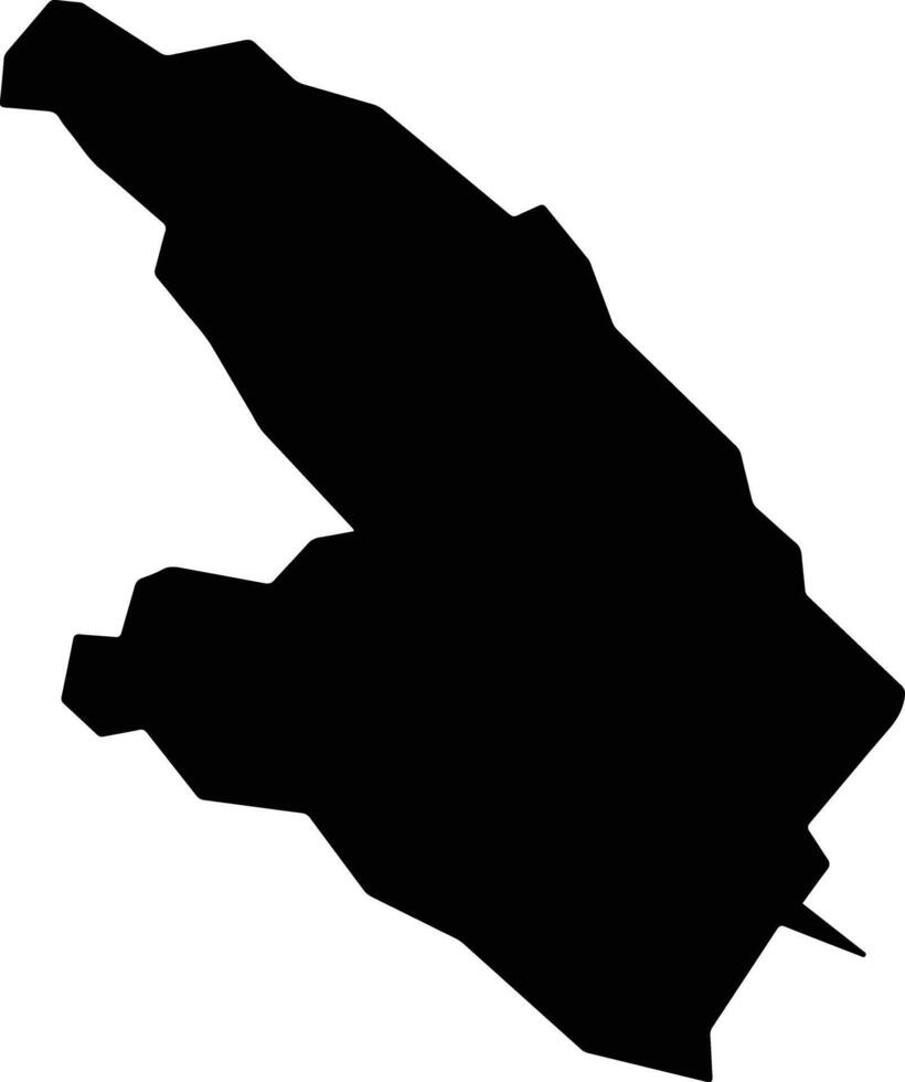 Saito Japan silhouette map vector