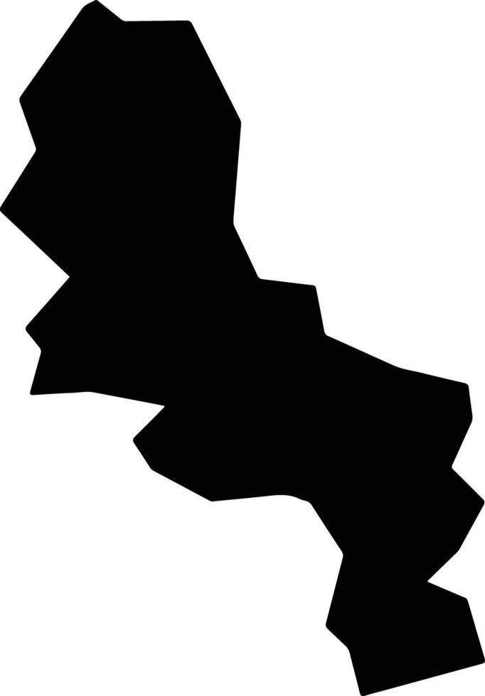 Sakae Japan silhouette map vector