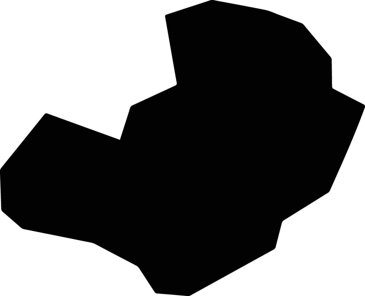 Sakawa Japan silhouette map vector