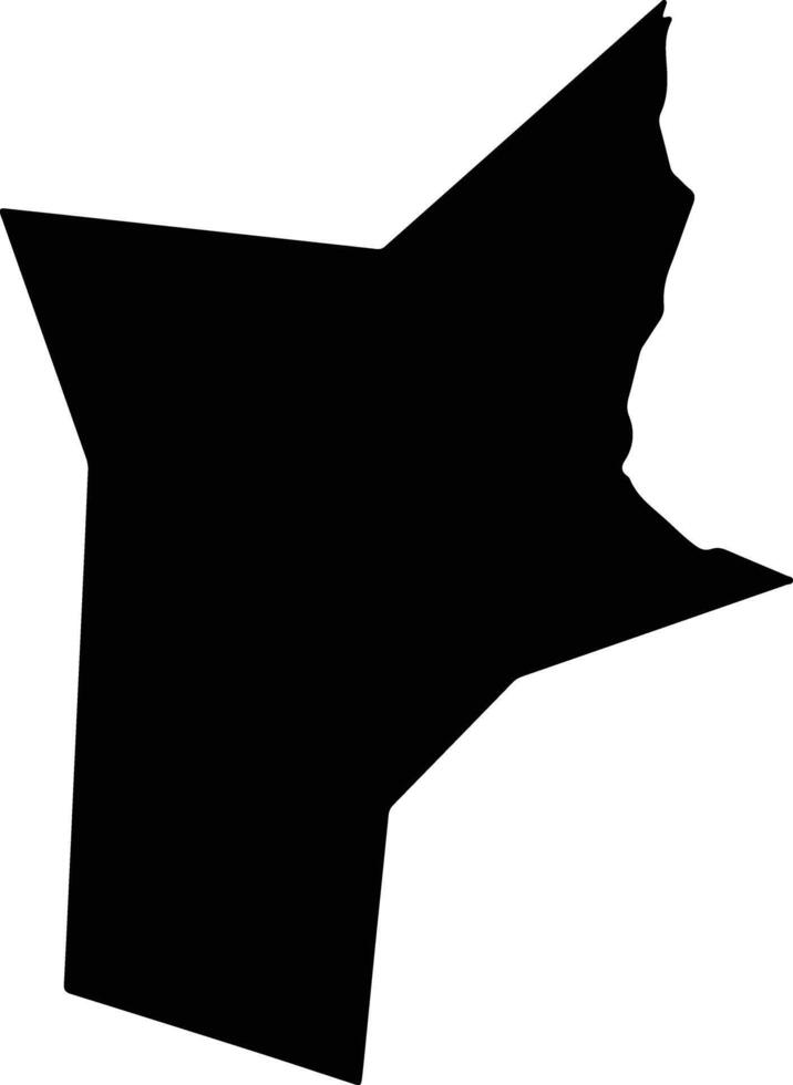 Sakete Benin silhouette map vector
