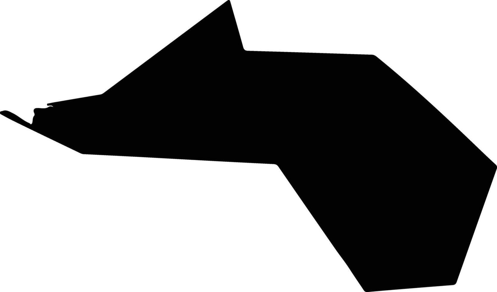 Saky Ukraine silhouette map vector