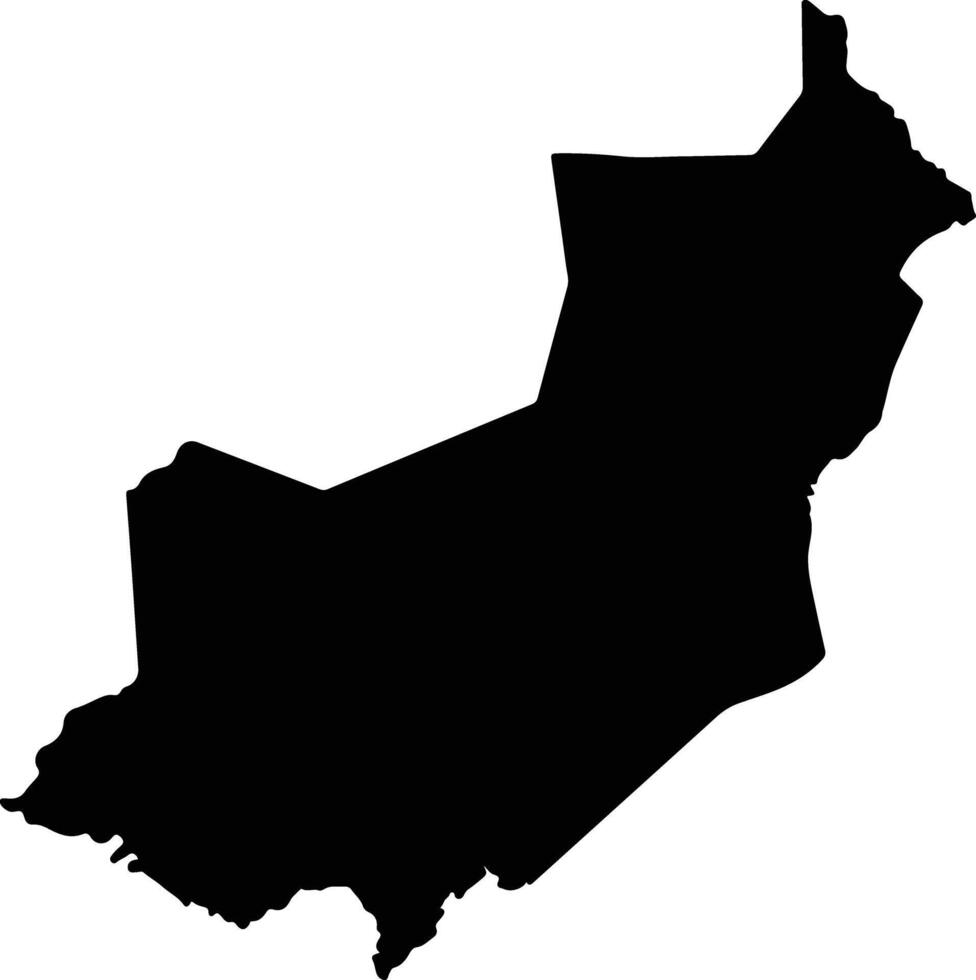 Salama Honduras silhouette map vector