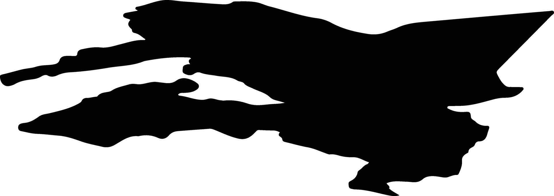 Salangen nor Norway silhouette map vector