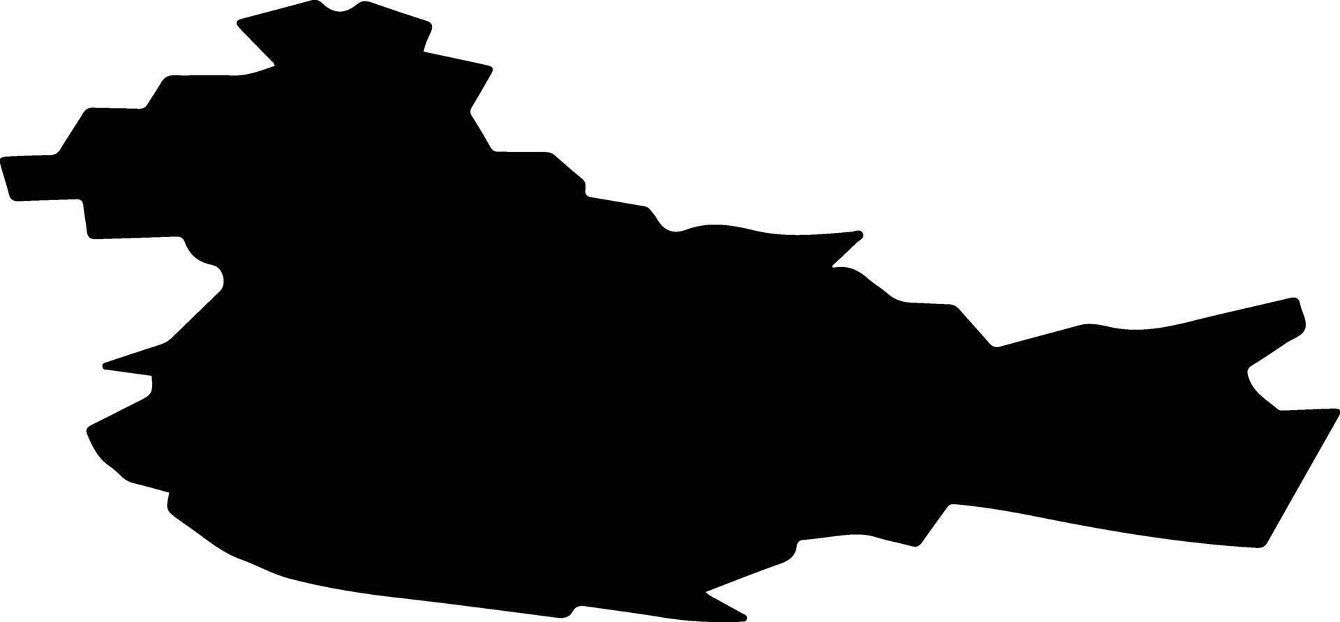 Salaspils Latvia silhouette map vector