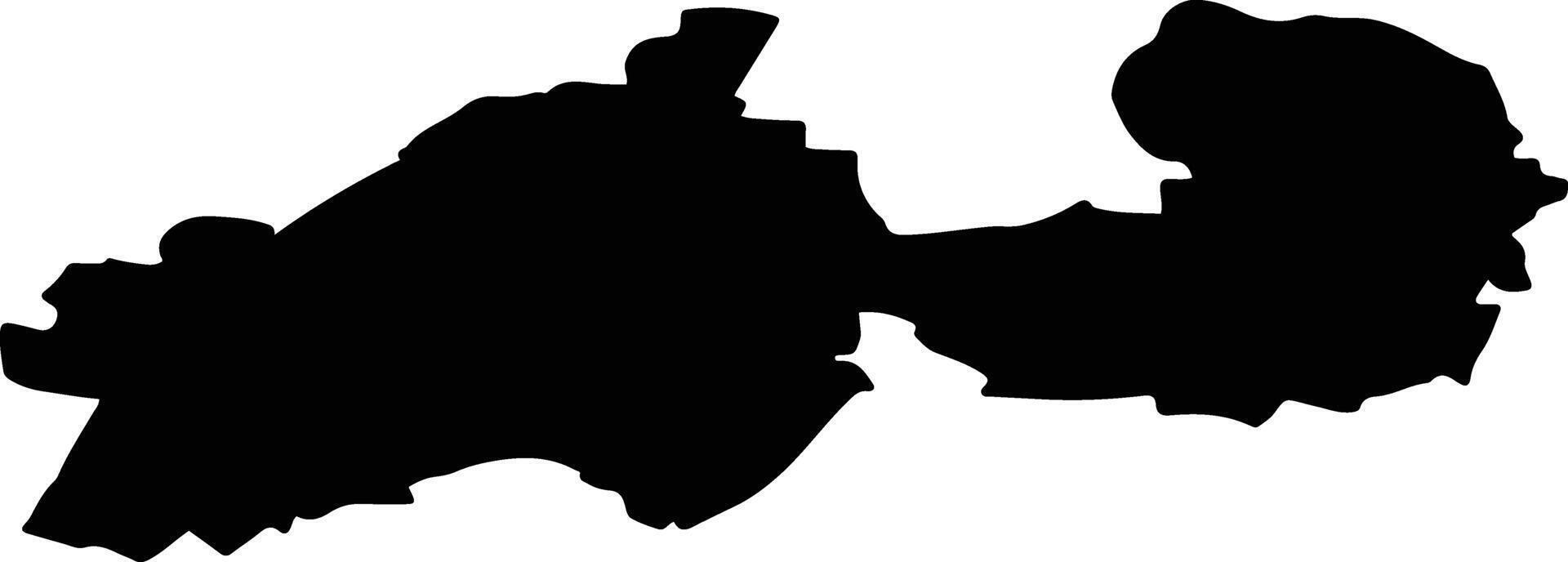 SALATIG Romania silhouette map vector