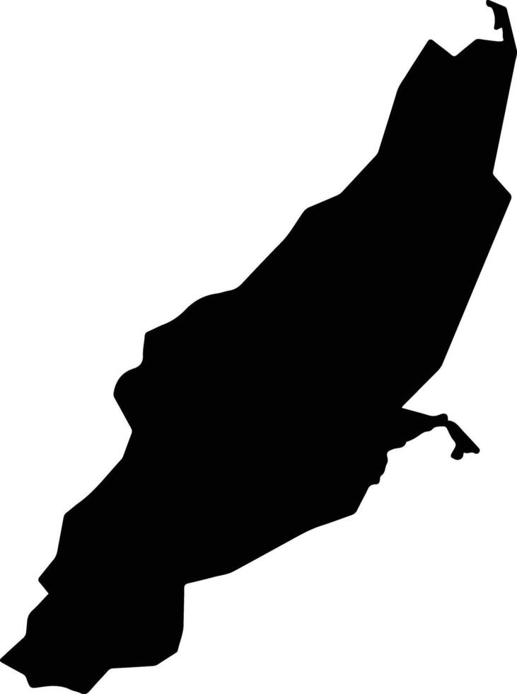 Salayea Liberia silhouette map vector