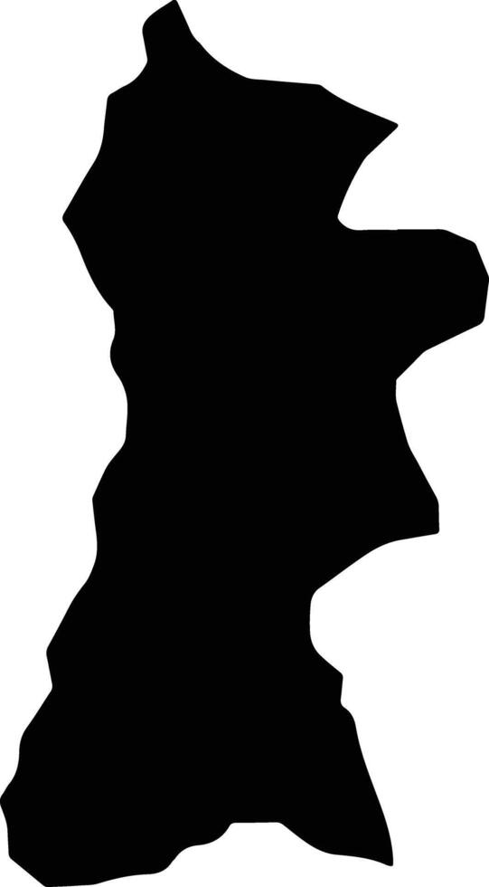 Salcedo Dominican Republic silhouette map vector