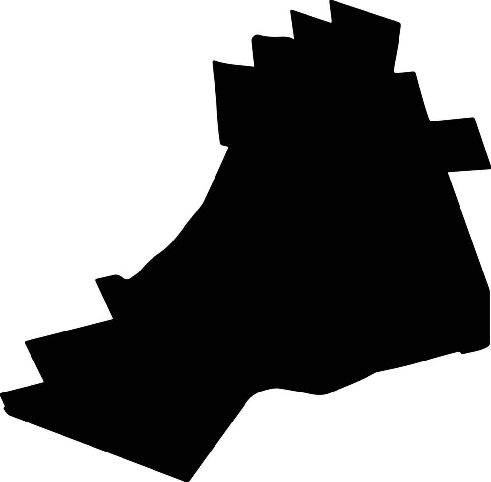 SALCIA Romania silhouette map vector