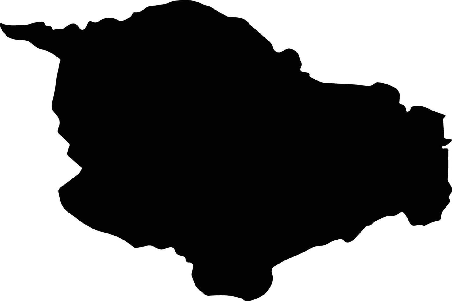 SALCIUA Romania silhouette map vector