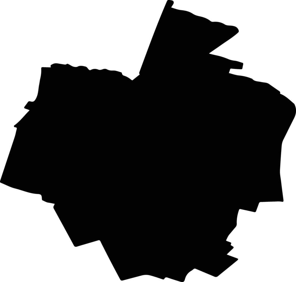 SALCUTA Romania silhouette map vector