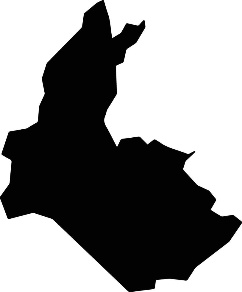 Salgueiro Brazil silhouette map vector