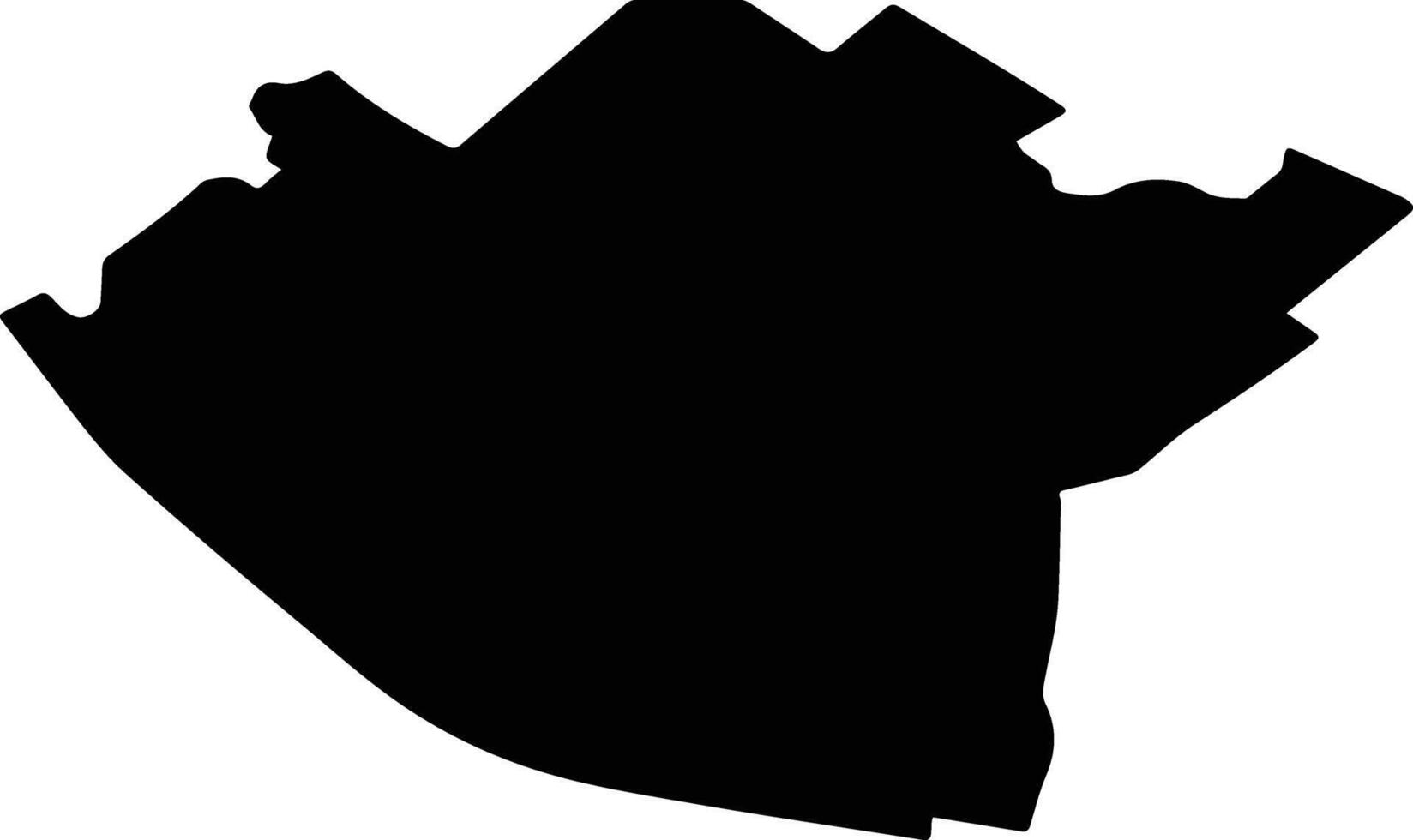SALIGNY Romania silhouette map vector