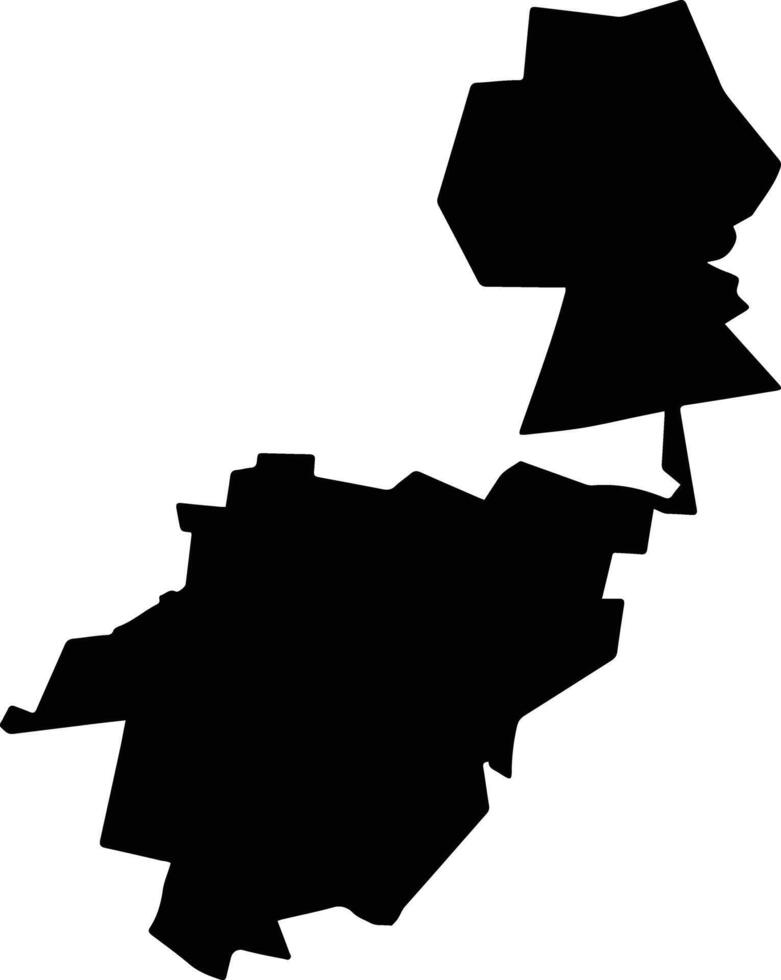 Salinas Mexico silhouette map vector