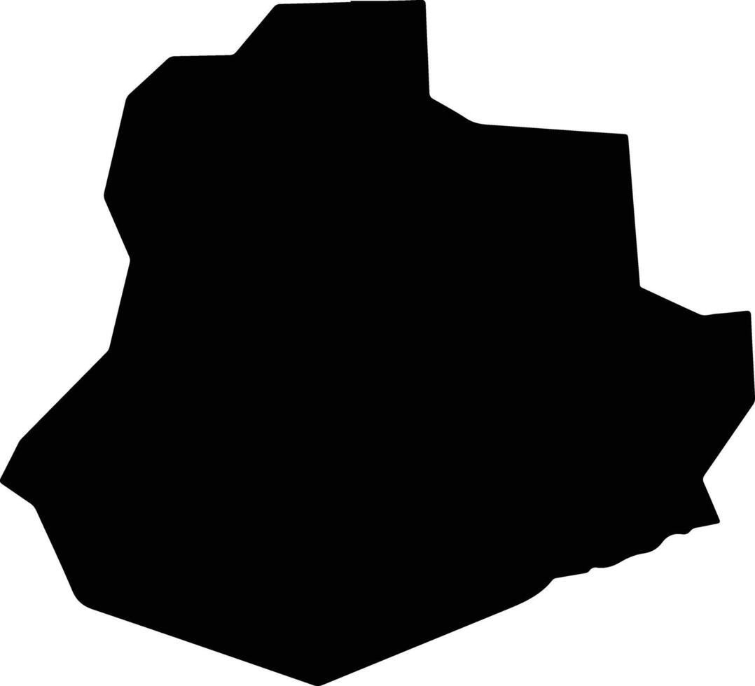 Salinas Uruguay silhouette map vector