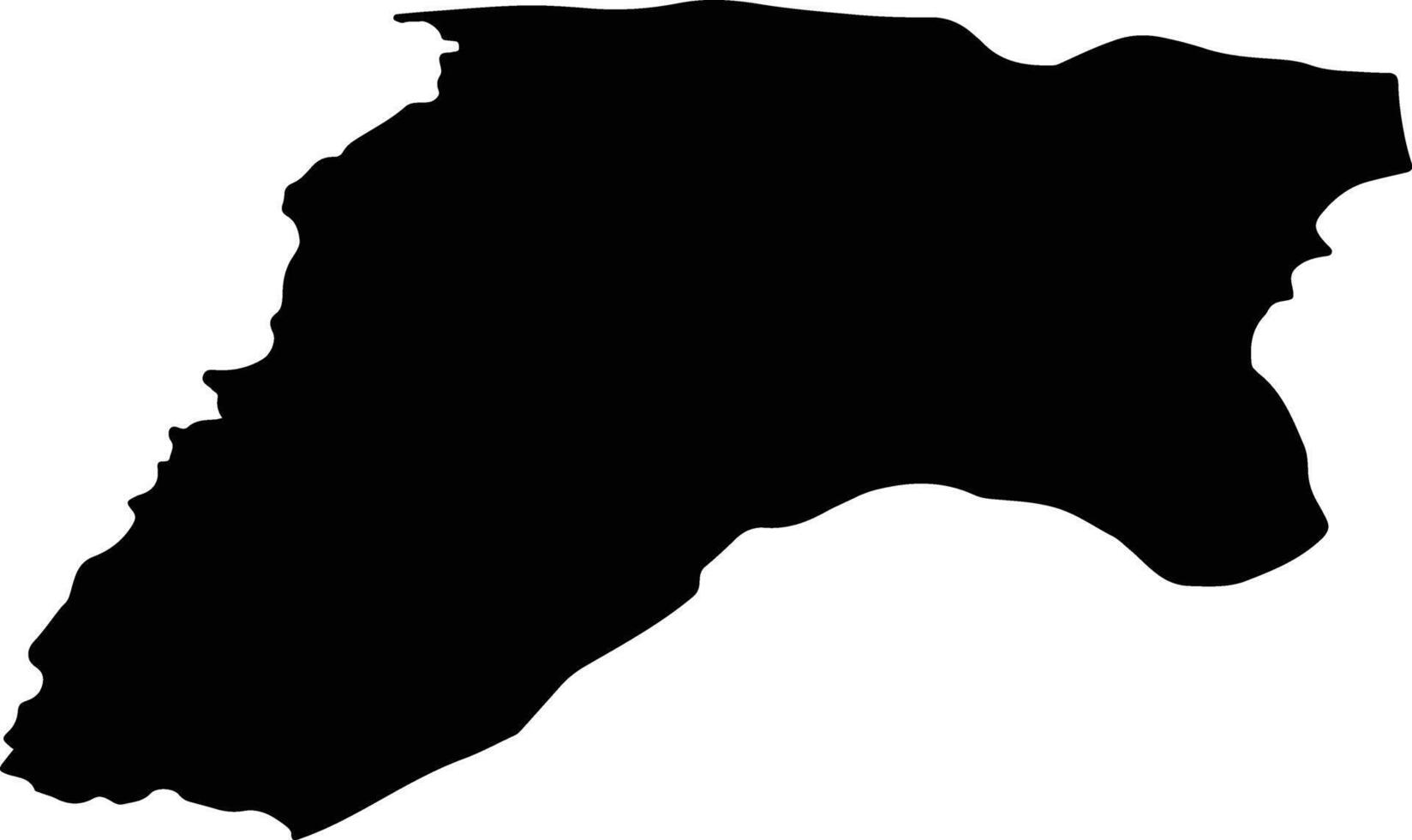 Salmas Iran silhouette map vector
