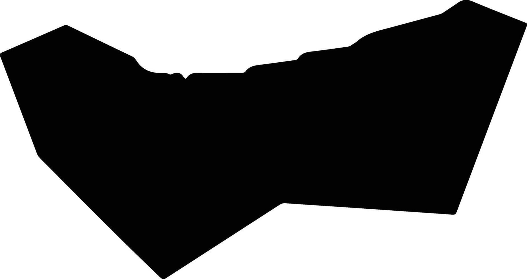 Salmiya Kuwait silhouette map vector