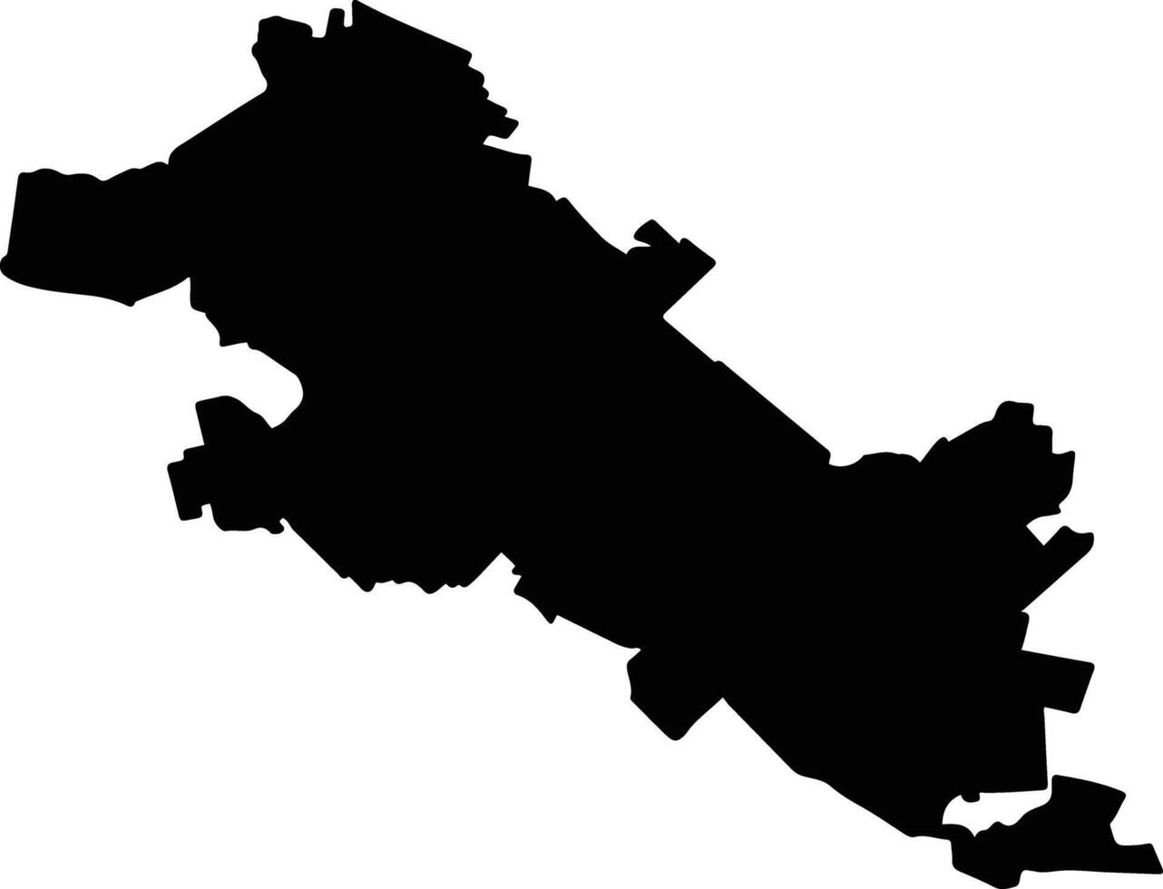 Salto de Agua Mexico silhouette map vector