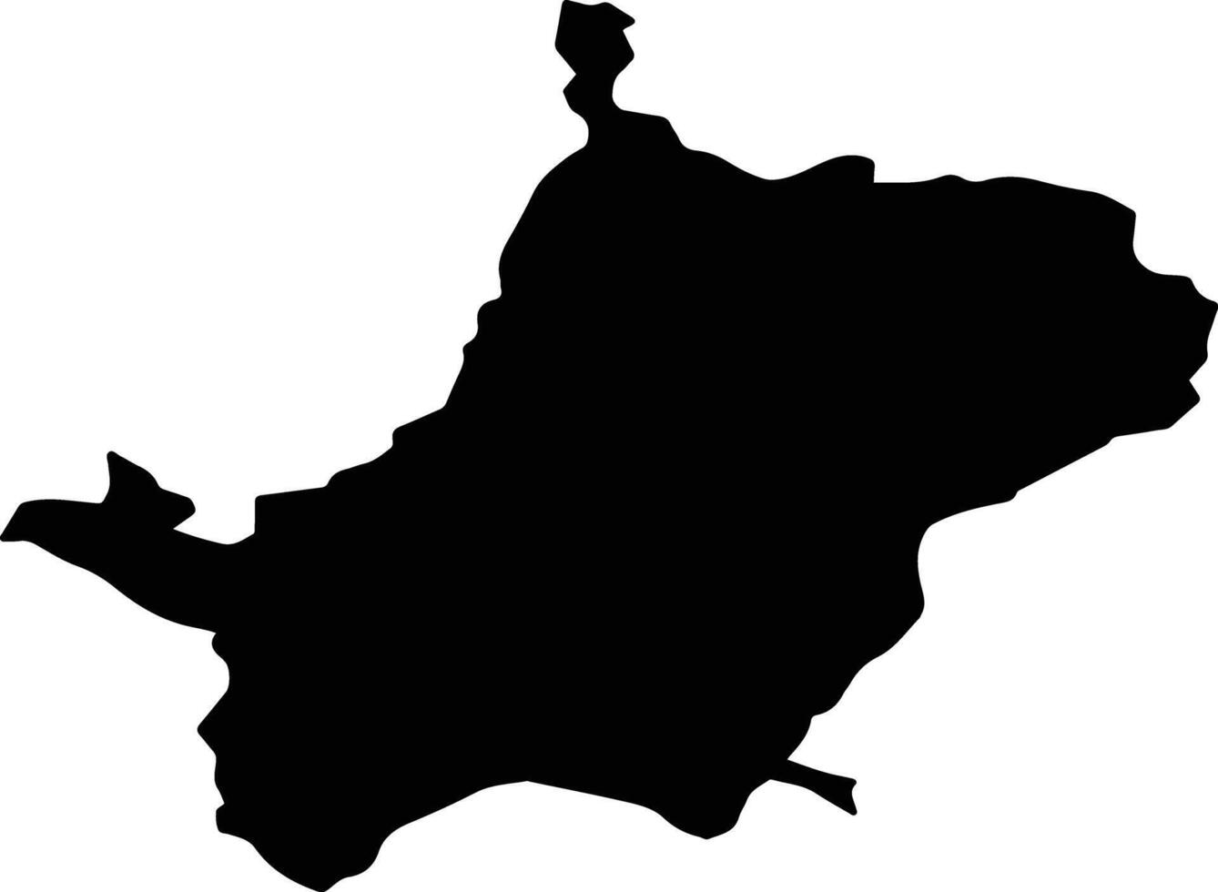 SALVA Romania silhouette map vector