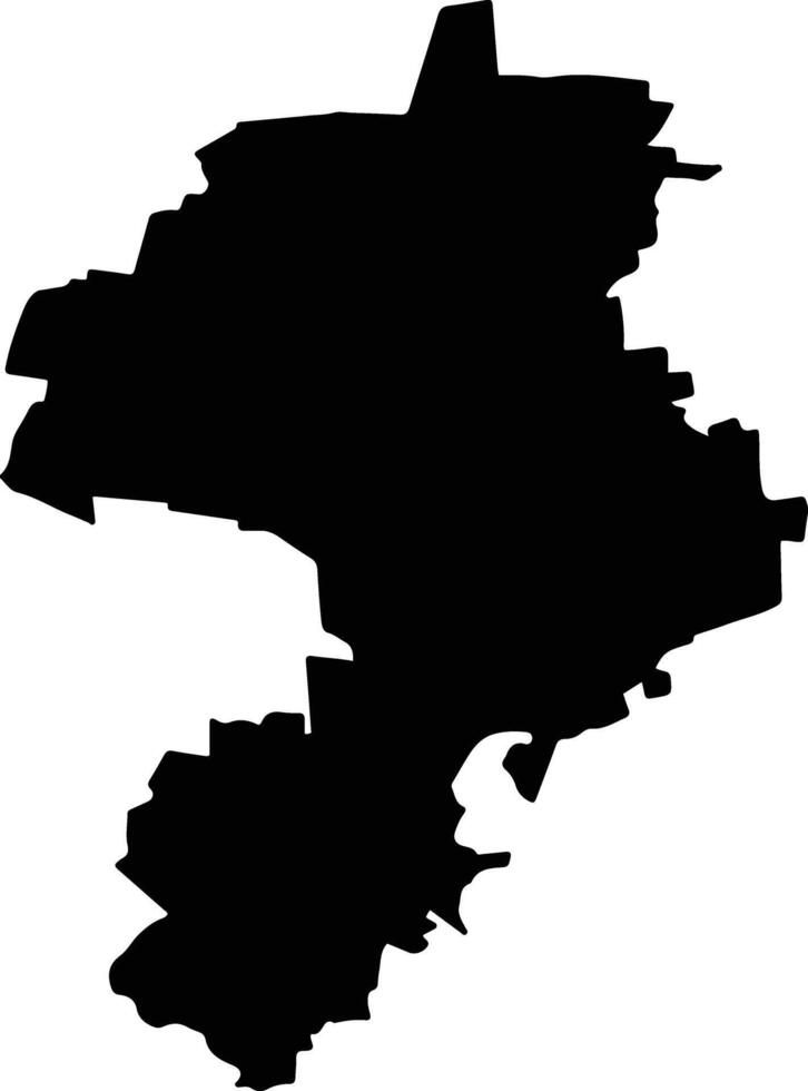 Salvatierra Mexico silhouette map vector