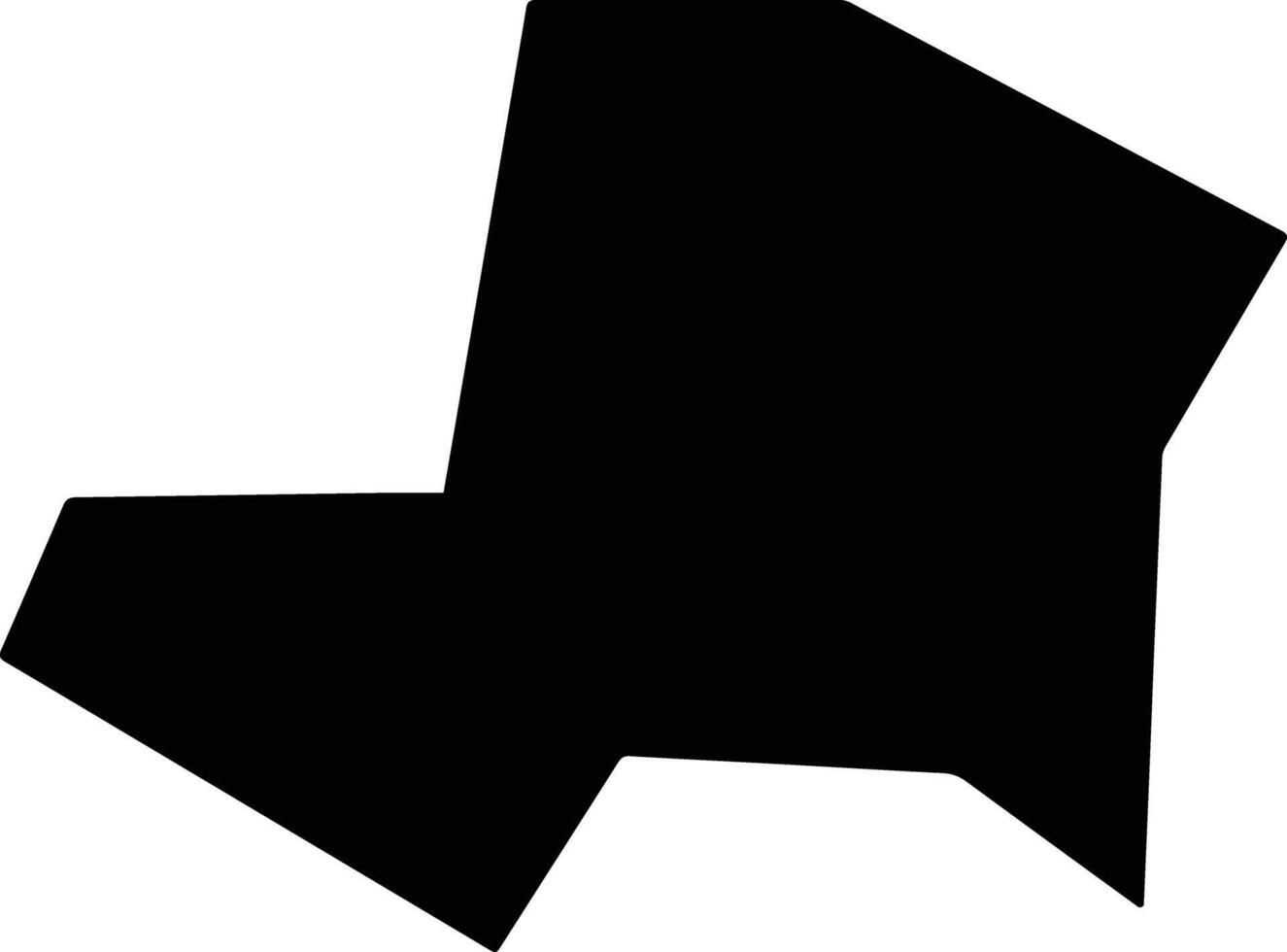 Salyan Nepal silhouette map vector