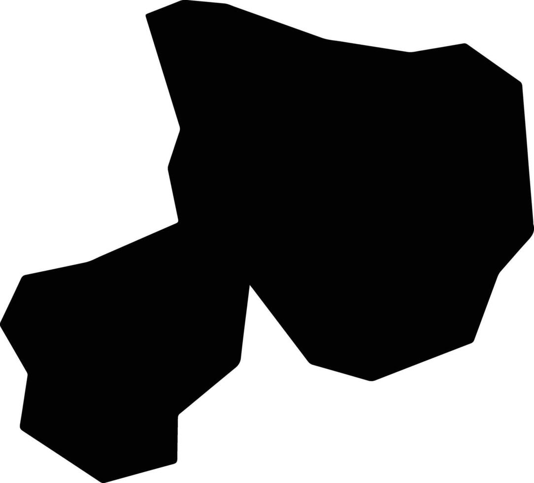 Salyan District Azerbaijan silhouette map vector