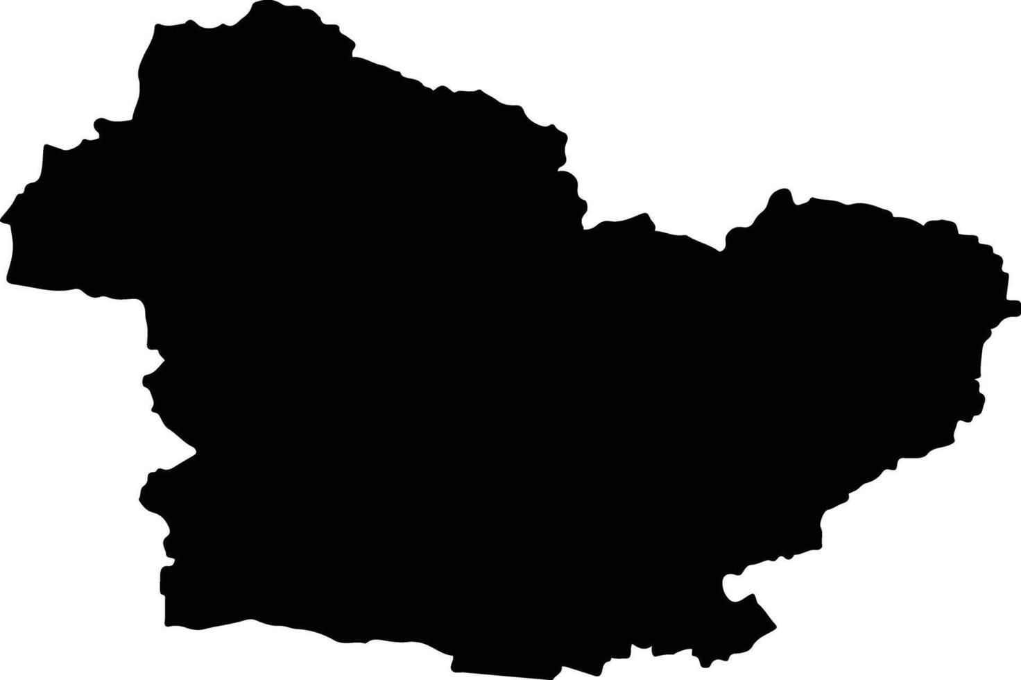 Sam Chuk Thailand silhouette map vector