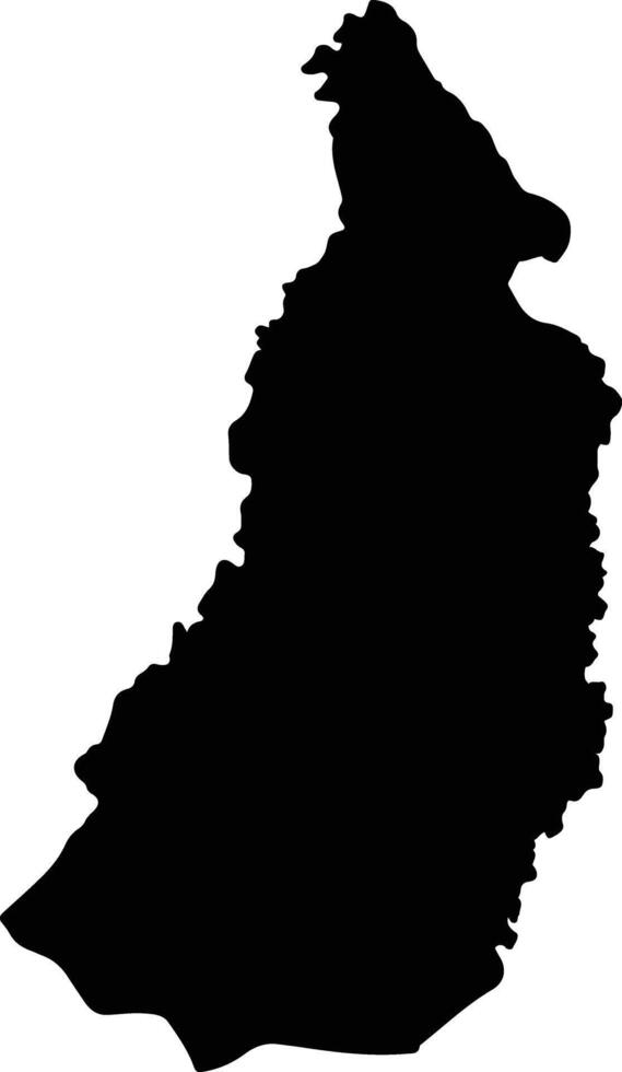 Sam Chai Thailand silhouette map vector