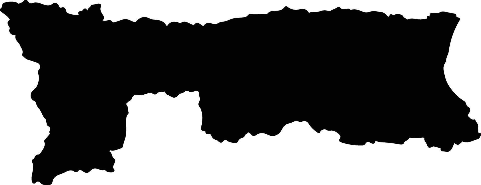 Sam Roi Yot Thailand silhouette map vector