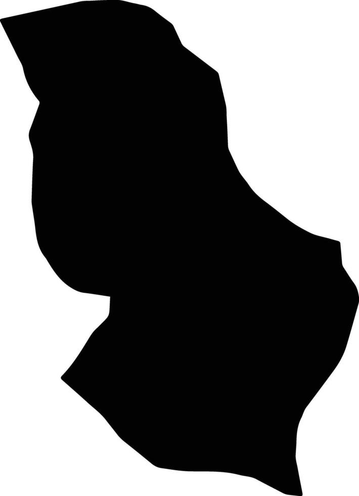 Saman Iran silhouette map vector
