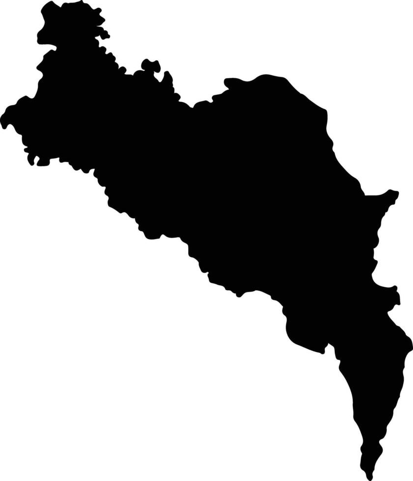 Samaniego Colombia silhouette map vector