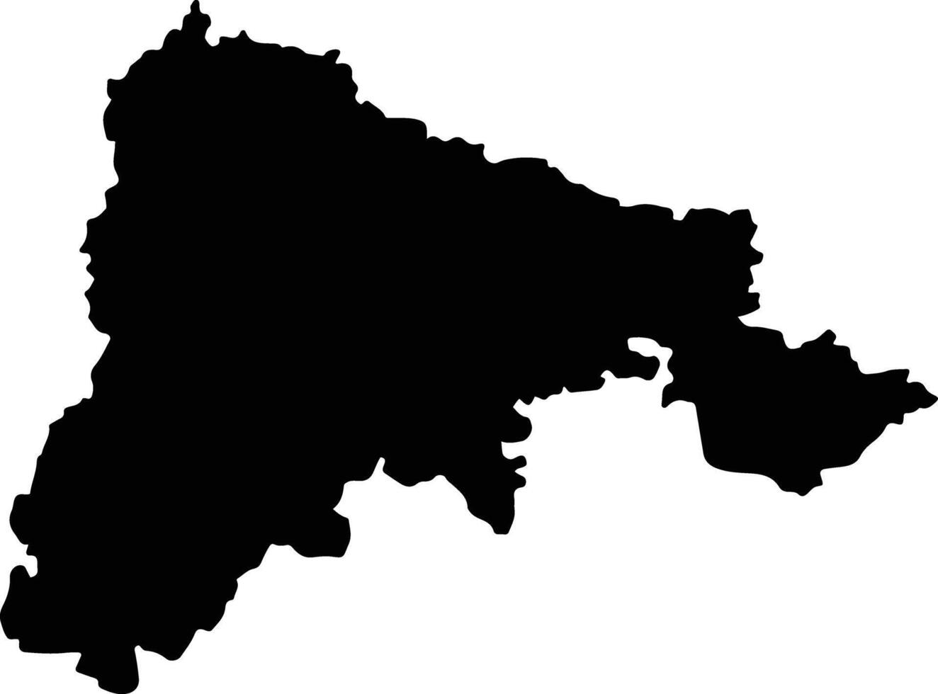 Samastipur India silhouette map vector