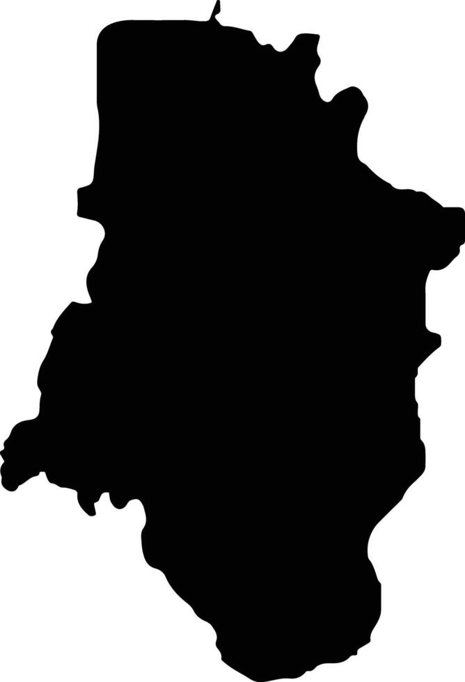 Samba Caju Angola silhouette map vector