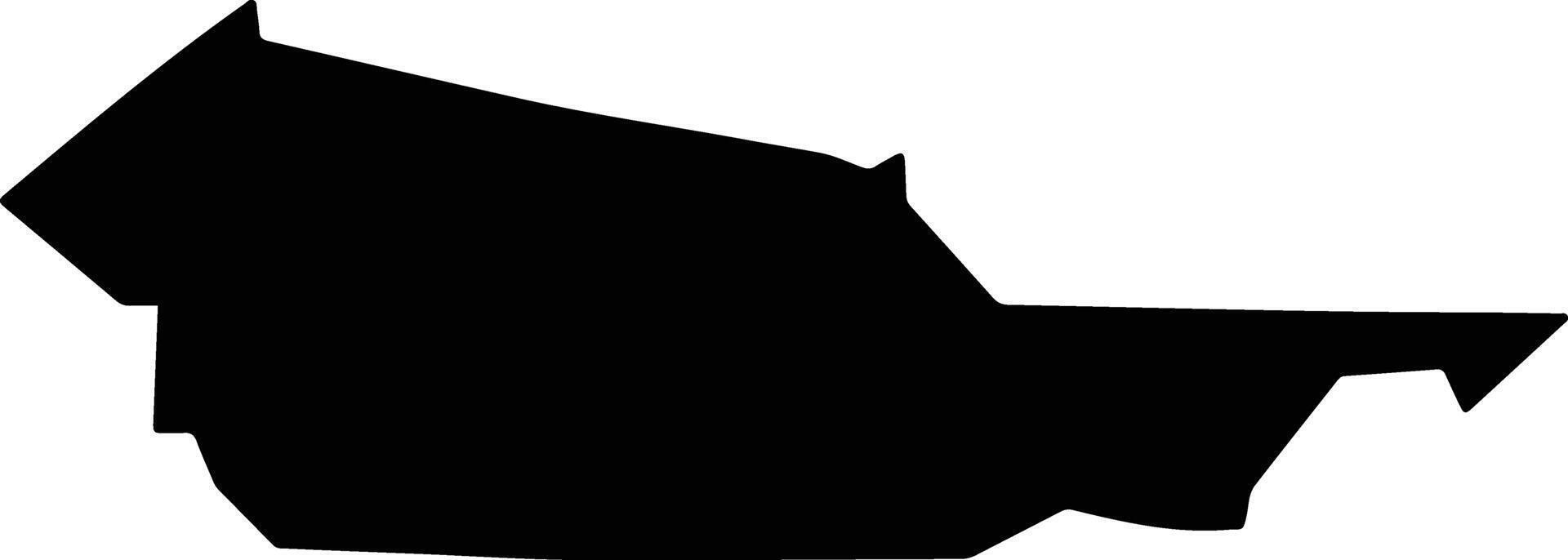 Samarra Iraq silhouette map vector
