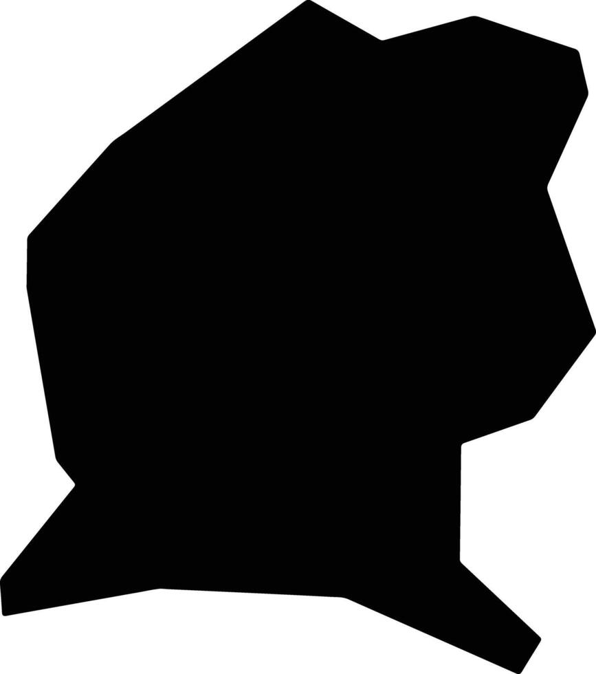 Samchon North Korea silhouette map vector