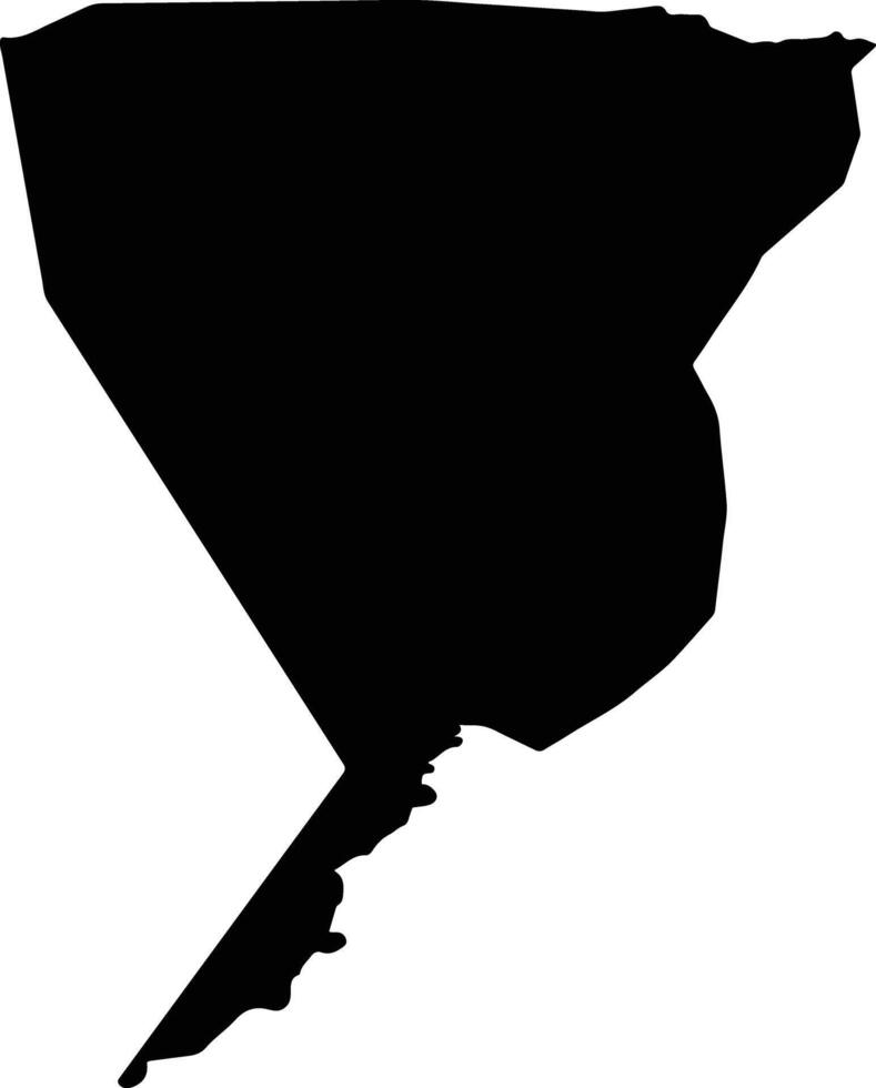 Samjiyon North Korea silhouette map vector