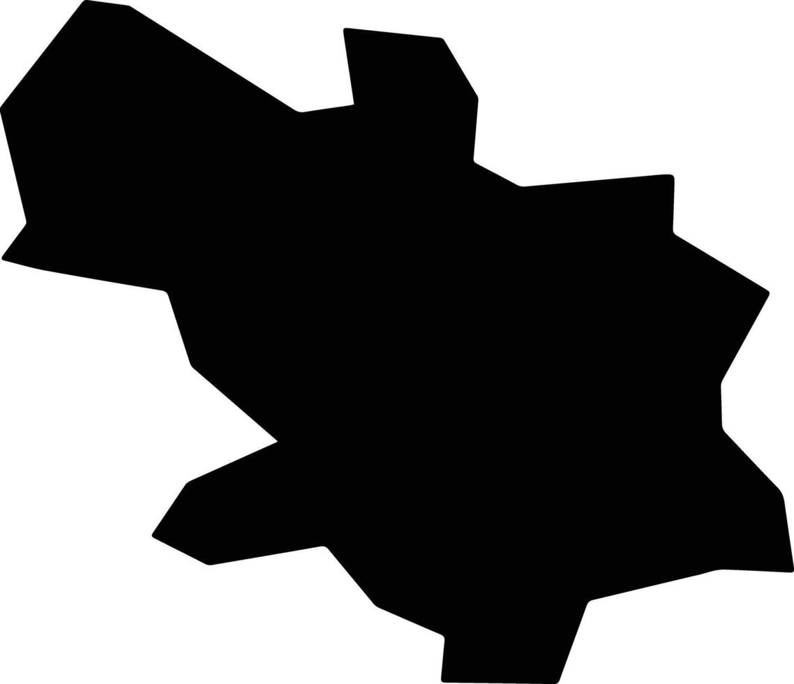 Samokov Bulgaria silhouette map vector