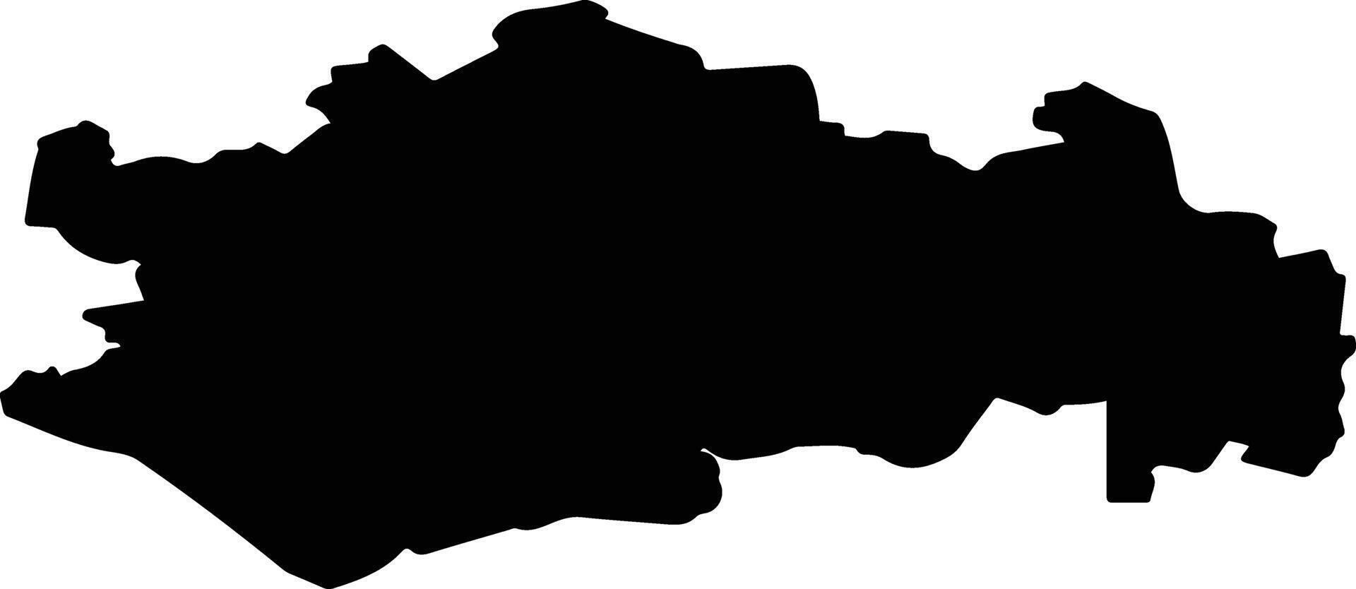 Samoylovsky District Russia silhouette map vector
