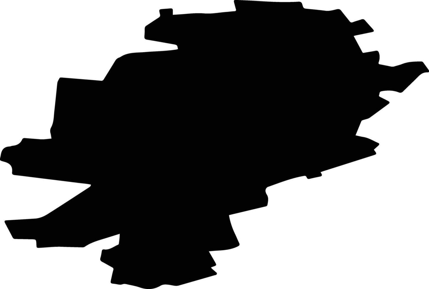 Sampursky District Russia silhouette map vector