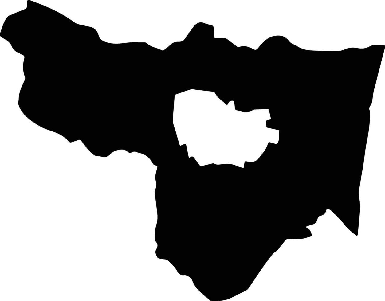 Samraong Tong Cambodia silhouette map vector