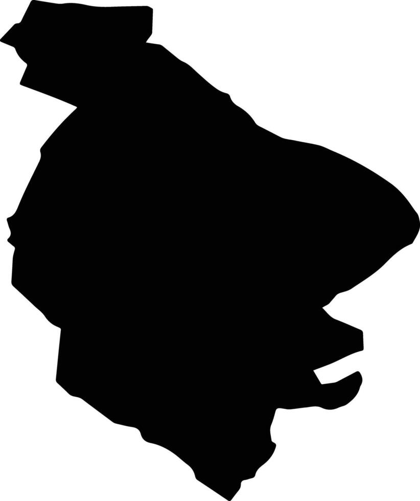 SAMSUD Romania silhouette map vector