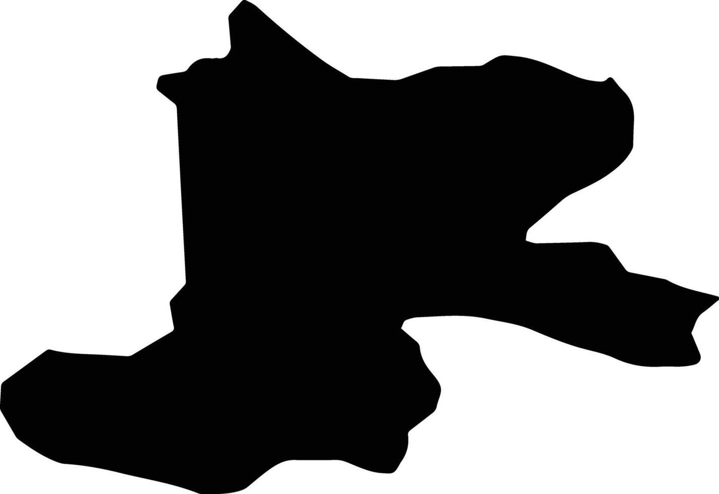 Samtredia Georgia silhouette map vector
