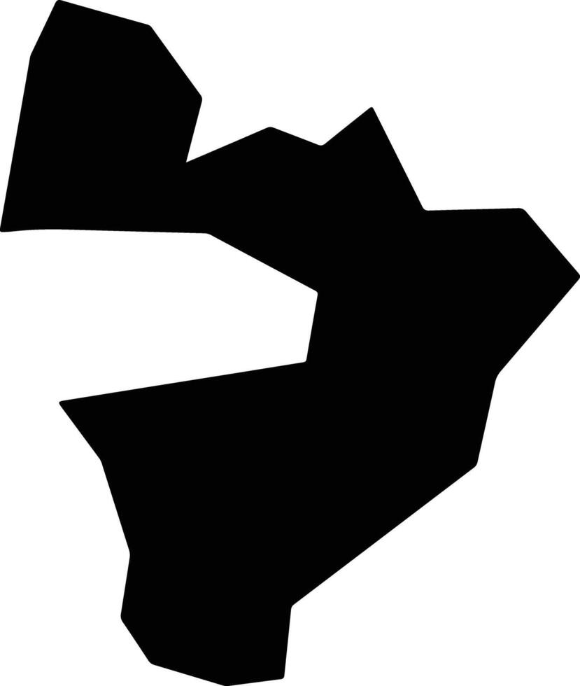 San Agustin El Salvador silhouette map vector