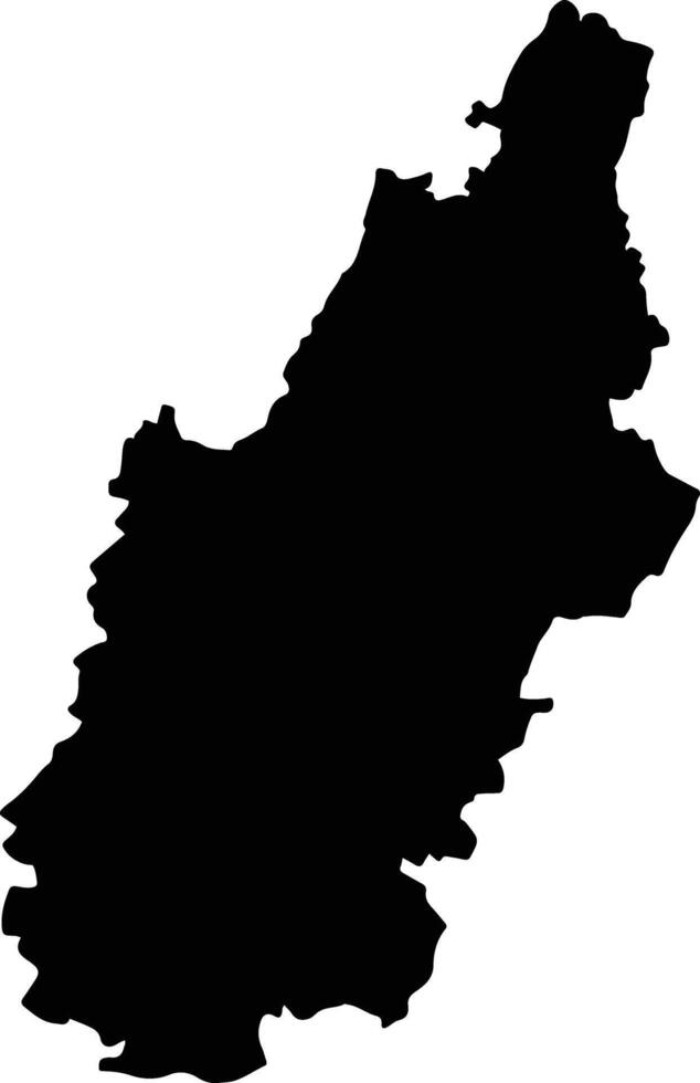San Andres De Sotavento Colombia silhouette map vector