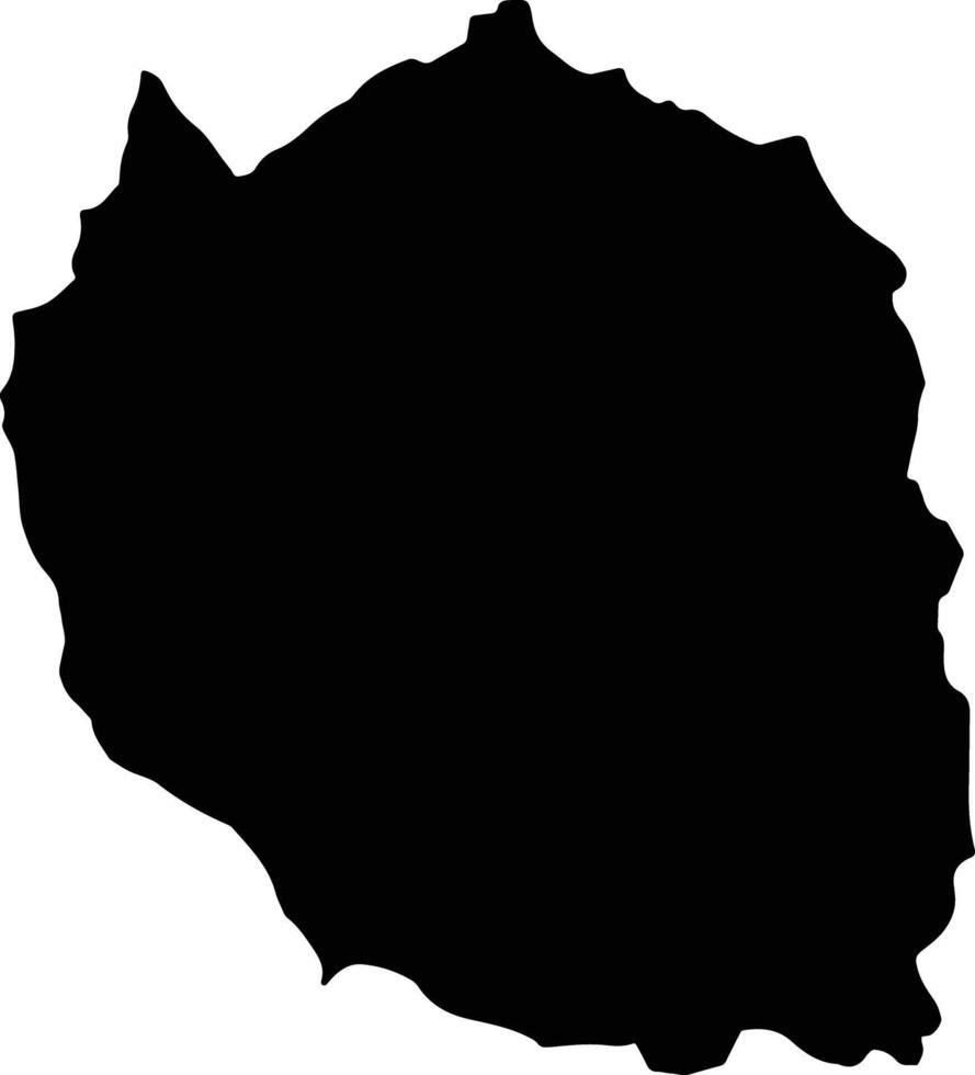 San Antonio Del Tequendama Colombia silhouette map vector