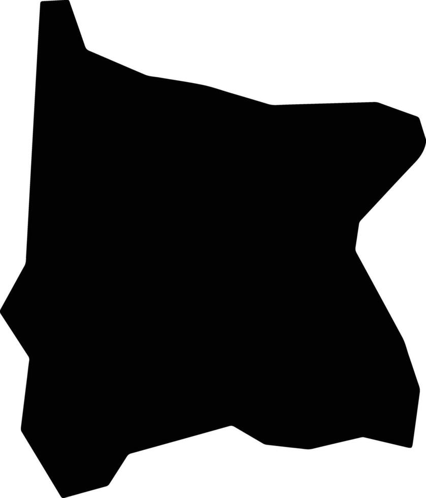 San Antonio Ilotenango Guatemala silhouette map vector