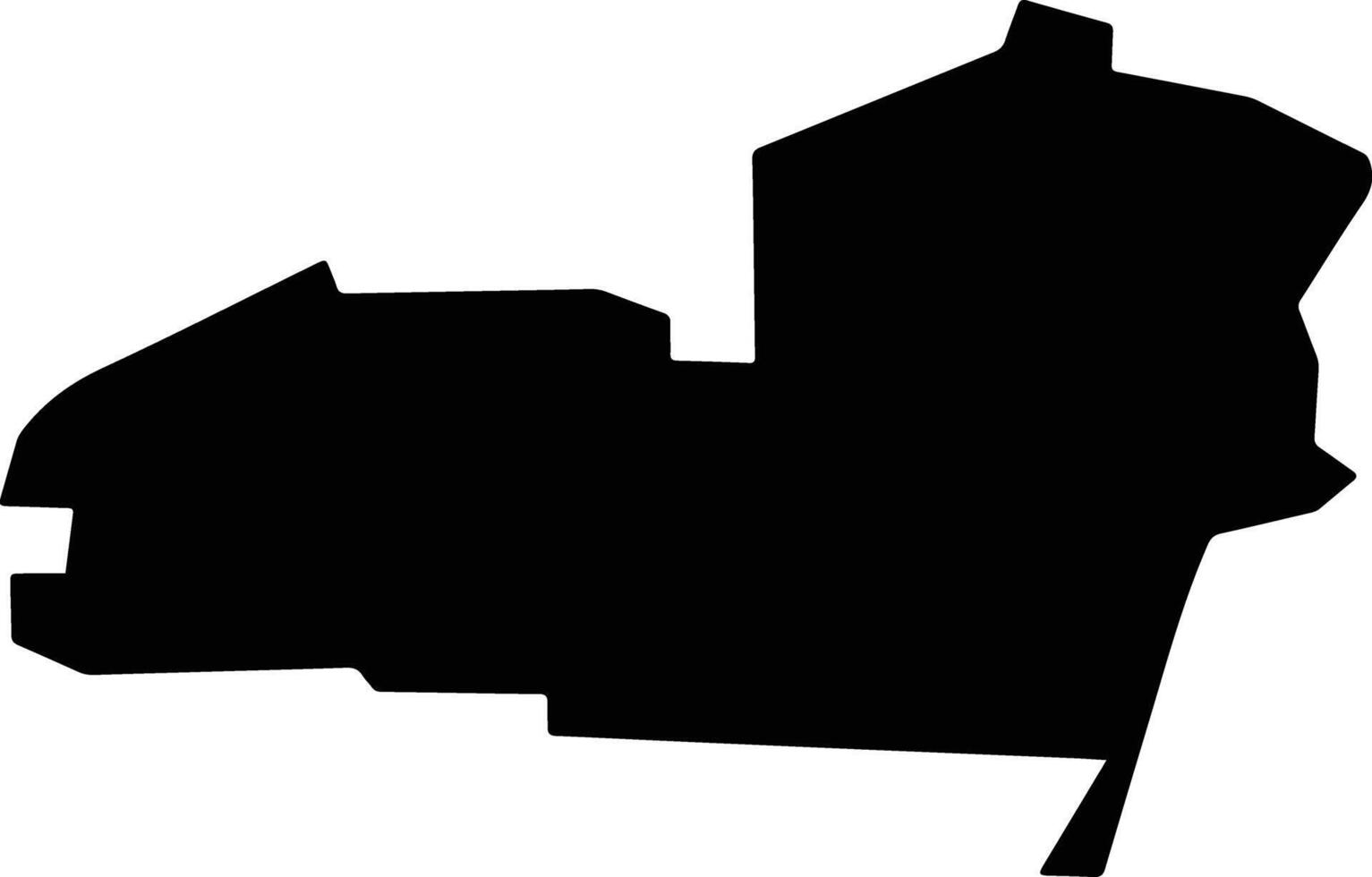 San Antonio la Isla Mexico silhouette map vector